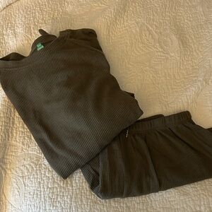 Honeydew Olive Pajama Set